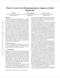 Flock: A Low-Cost Streaming Query Engine on FaaS Platforms