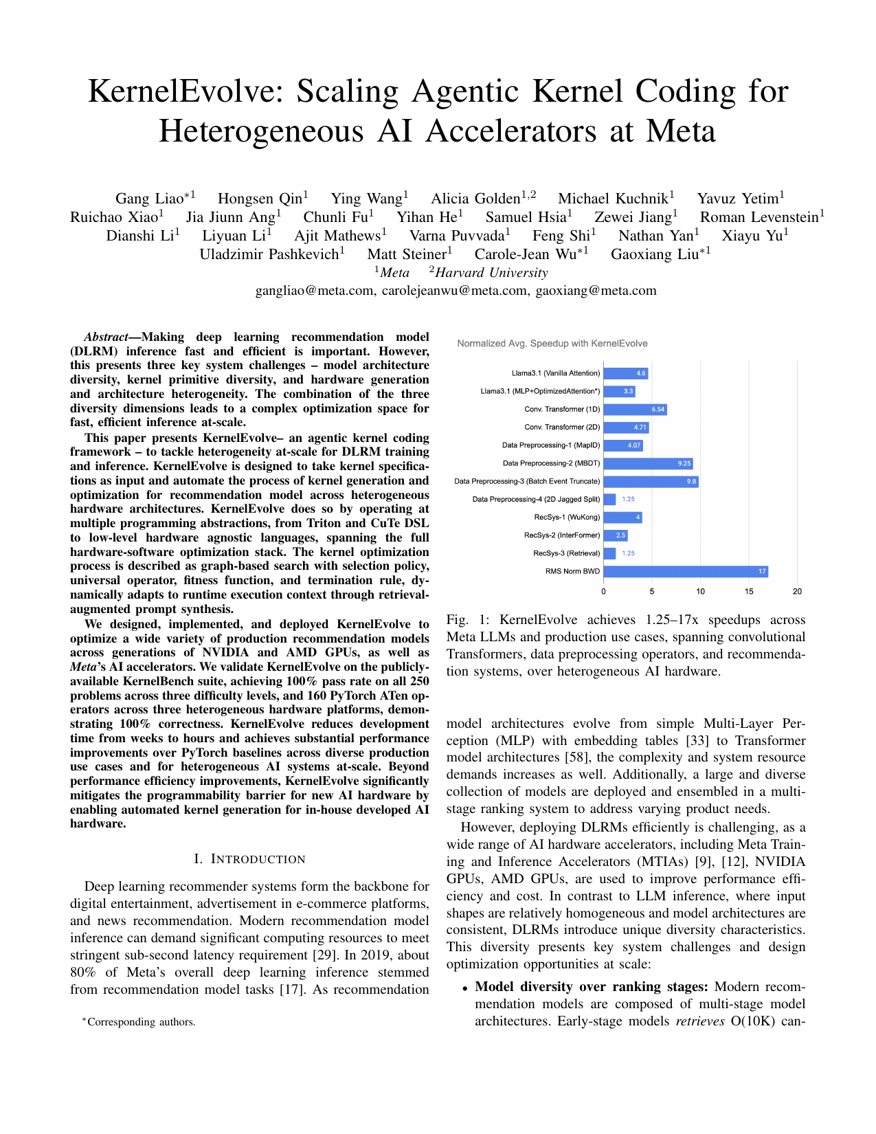 KernelEvolve: Scaling Agentic Kernel Coding for Heterogeneous AI Accelerators at Meta